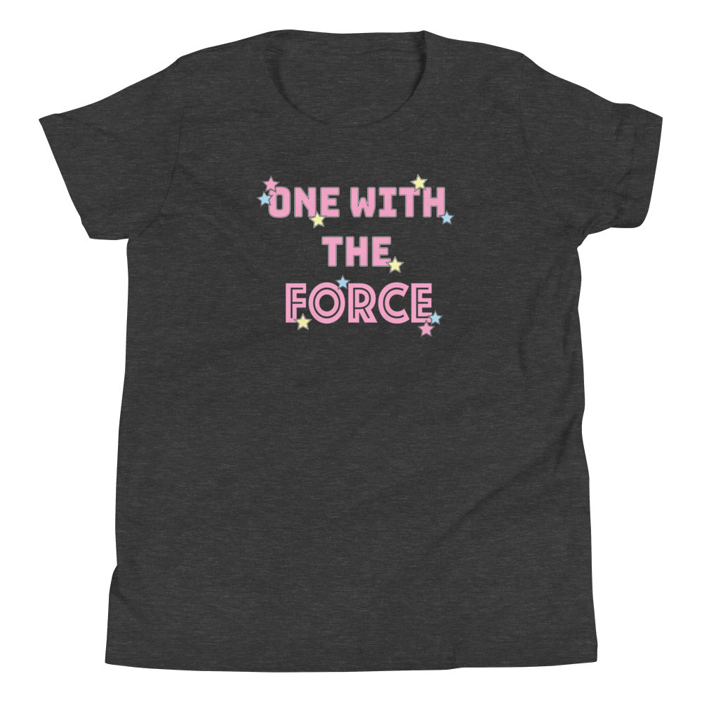 Youth - One with the Force Tee in Pink